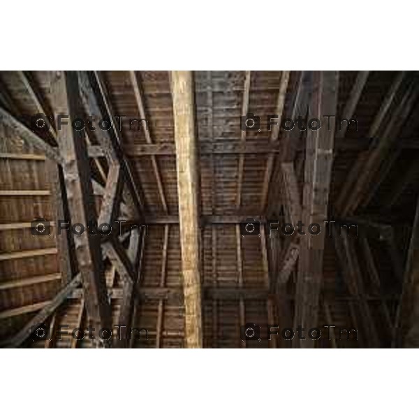 Tiziano Manzoni/LaPresse 30-01- 2026 Italia CronacaBergamo L\'ex asilo Principe di Napoli, storico edificio del XV-XVII riqualificazione n un centro culturale e artistico LAVORI INTERNI AL CANTIERE