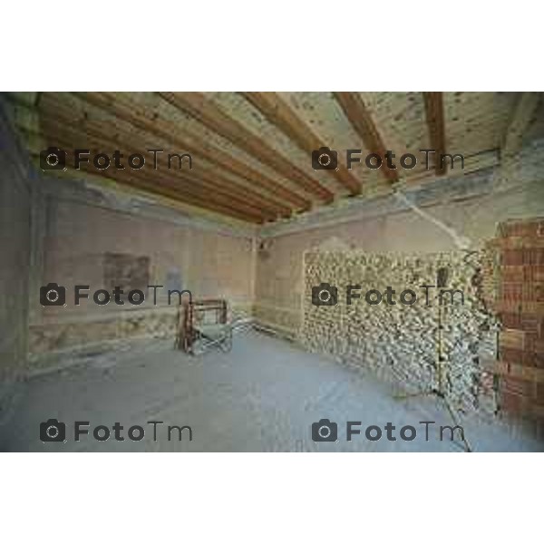 Tiziano Manzoni/LaPresse 30-01- 2026 Italia CronacaBergamo L\'ex asilo Principe di Napoli, storico edificio del XV-XVII riqualificazione n un centro culturale e artistico LAVORI INTERNI AL CANTIERE