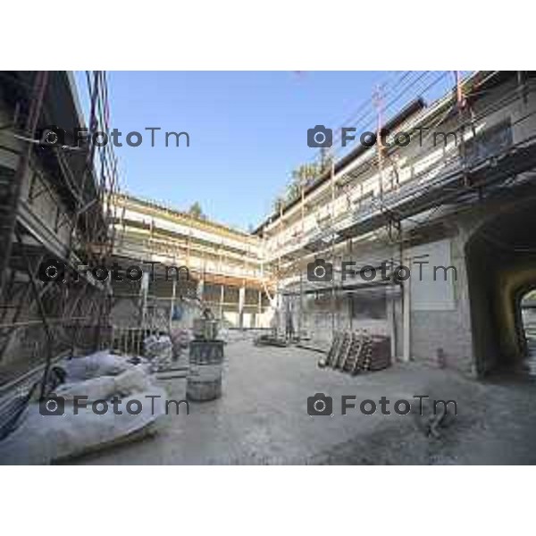 Tiziano Manzoni/LaPresse 30-01- 2026 Italia CronacaBergamo L\'ex asilo Principe di Napoli, storico edificio del XV-XVII riqualificazione n un centro culturale e artistico LAVORI INTERNI AL CANTIERE
