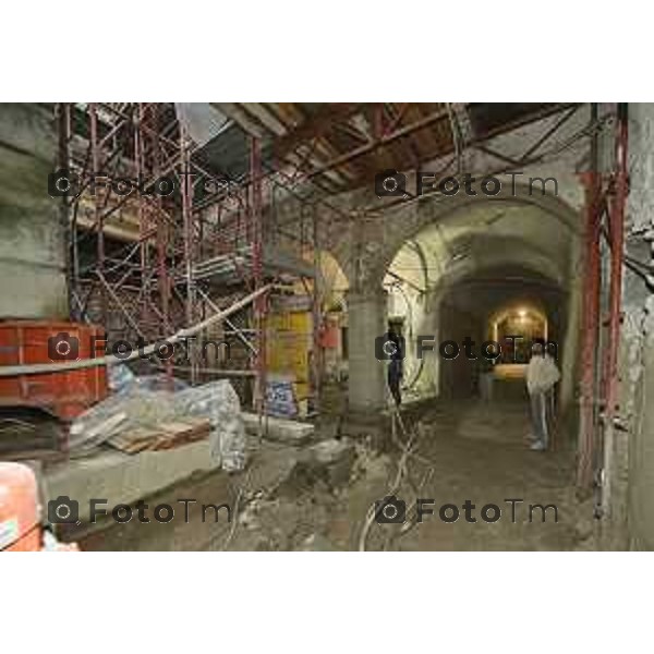 Tiziano Manzoni/LaPresse 30-01- 2026 Italia CronacaBergamo L\'ex asilo Principe di Napoli, storico edificio del XV-XVII riqualificazione n un centro culturale e artistico LAVORI INTERNI AL CANTIERE