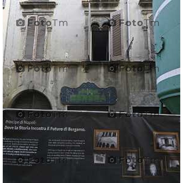 Tiziano Manzoni/LaPresse 30-01- 2026 Italia CronacaBergamo L\'ex asilo Principe di Napoli, storico edificio del XV-XVII riqualificazione n un centro culturale e artistico esterno cantiere