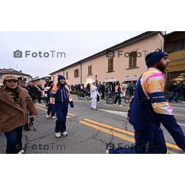 Tiziano Manzoni/LaPresse 02-02- 2026 Italia Cronaca Bergamo arrivo in città della fiamma Olimpica con passaggi in piazza vecchia, e accensione del braciere in Largo Belotti