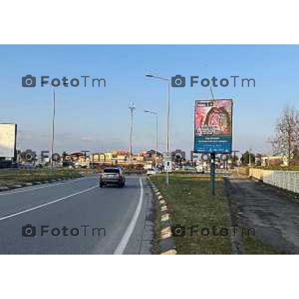 Tiziano Manzoni/LaPresse 2-2-2026 Bergamo, Italia CronacaTreviglio Manifesti choc per la campagna contro gli incidenti stradali