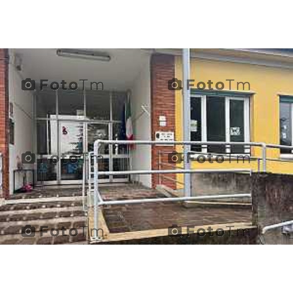 Tiziano Manzoni/LaPresse 3-2-2026 Bergamo, Italia Cronaca Treviglio campus scolastico della Geromina Al via il cantiere per la nuova passerella tra "Bicetti" e "Bicettina