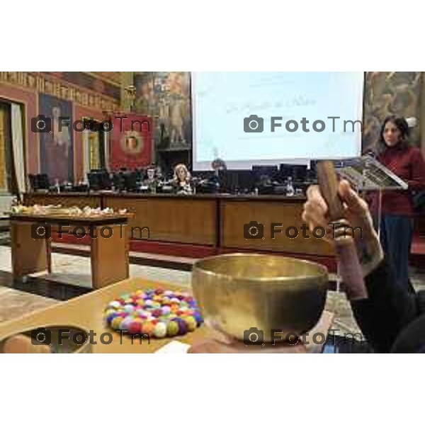 Tiziano Manzoni/Lapresse 5-2-2026 comune di Bergamo l’incontro tra la sindaca Elena Carnevali e le comunità religiose presenti sul territorio bergamasco.