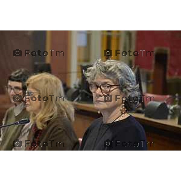 Tiziano Manzoni/Lapresse 5-2-2026 comune di Bergamo l’incontro tra la sindaca Elena Carnevali e le comunità religiose presenti sul territorio bergamasco.