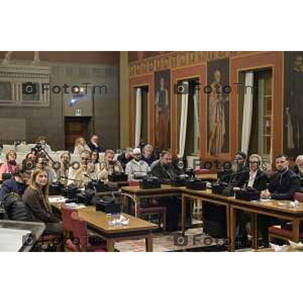 Tiziano Manzoni/Lapresse 5-2-2026 comune di Bergamo l’incontro tra la sindaca Elena Carnevali e le comunità religiose presenti sul territorio bergamasco.