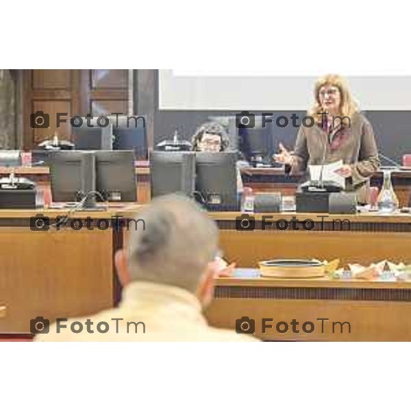 Tiziano Manzoni/Lapresse 5-2-2026 comune di Bergamo l’incontro tra la sindaca Elena Carnevali e le comunità religiose presenti sul territorio bergamasco.