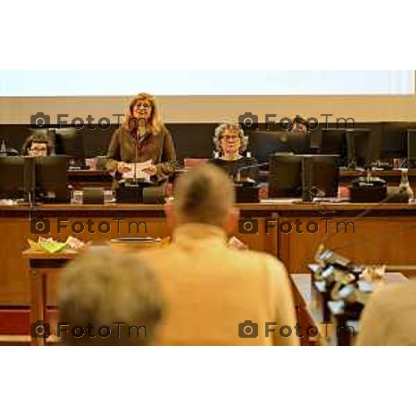 Tiziano Manzoni/Lapresse 5-2-2026 comune di Bergamo l’incontro tra la sindaca Elena Carnevali e le comunità religiose presenti sul territorio bergamasco.