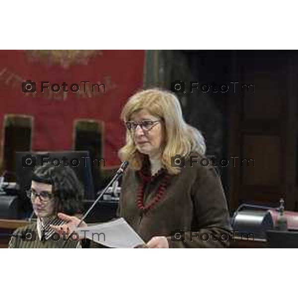 Tiziano Manzoni/Lapresse 5-2-2026 comune di Bergamo l’incontro tra la sindaca Elena Carnevali e le comunità religiose presenti sul territorio bergamasco.