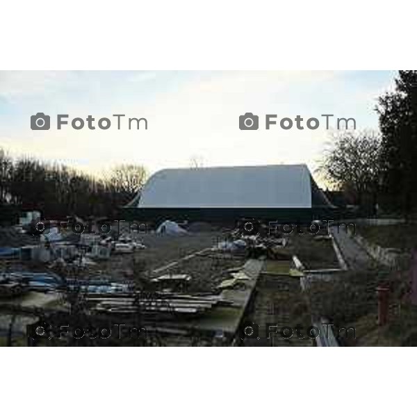 Tiziano Manzoni/Lapresse 5-2-2026 Bergamo tenni loreto il cantiere fermo