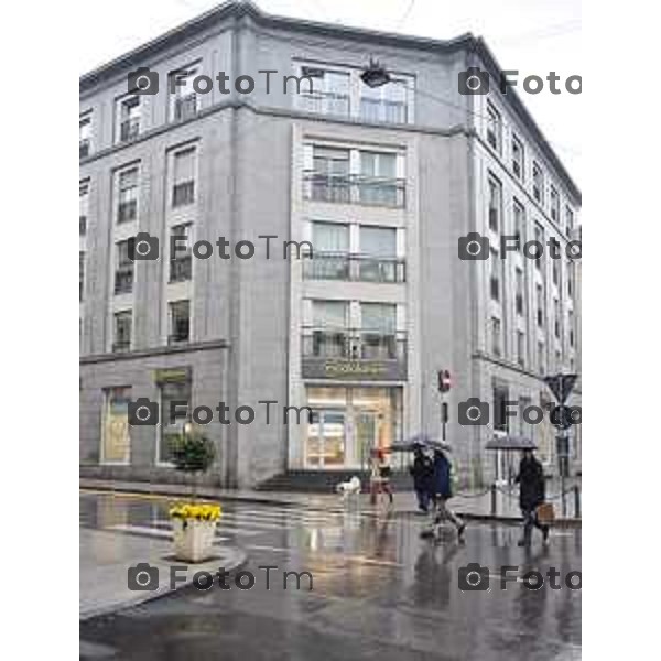 Foto LaPress Manzoni Tiziano 11/4/2018 ITALIA BERGAMO Cronaca EX PALAZZO CARIPLO VIA PARTIGIANI