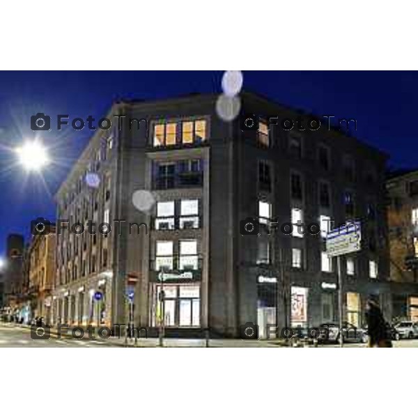 Tiziano Manzoni/LaPresse 6-2- 2026 Italia Cronaca Bergamo Banca Mediulanum largo Belotti