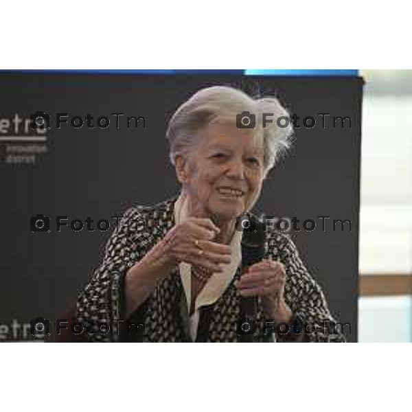 Tiziano Manzoni/LaPresse 07-2- 2026 Italia Cronaca Bergamo Parco Scientifico Tecnologico Kilometro Rosso, STEM (Science, Technology, Engineering and Mathematics) evento dedicato Amalia Ercoli Finzi, Professoressa emerita al Politecnico di Milano, che dialogherà con Ariela Benigni, Segretario scientifico e Coordinatore delle Ricerche delle sedi di Bergamo e Ranica dell’Istituto Mario Negri.