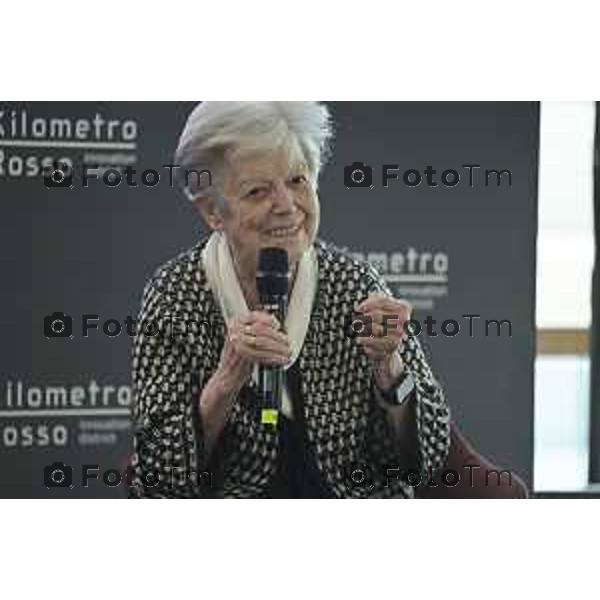 Tiziano Manzoni/LaPresse 07-2- 2026 Italia Cronaca Bergamo Parco Scientifico Tecnologico Kilometro Rosso, STEM (Science, Technology, Engineering and Mathematics) evento dedicato Amalia Ercoli Finzi, Professoressa emerita al Politecnico di Milano, che dialogherà con Ariela Benigni, Segretario scientifico e Coordinatore delle Ricerche delle sedi di Bergamo e Ranica dell’Istituto Mario Negri.