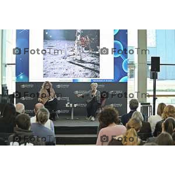 Tiziano Manzoni/LaPresse 07-2- 2026 Italia Cronaca Bergamo Parco Scientifico Tecnologico Kilometro Rosso, STEM (Science, Technology, Engineering and Mathematics) evento dedicato Amalia Ercoli Finzi, Professoressa emerita al Politecnico di Milano, che dialogherà con Ariela Benigni, Segretario scientifico e Coordinatore delle Ricerche delle sedi di Bergamo e Ranica dell’Istituto Mario Negri.