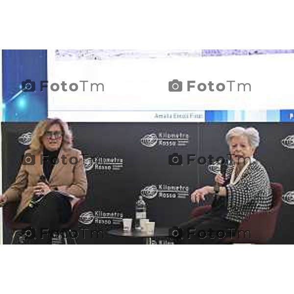 Tiziano Manzoni/LaPresse 07-2- 2026 Italia Cronaca Bergamo Parco Scientifico Tecnologico Kilometro Rosso, STEM (Science, Technology, Engineering and Mathematics) evento dedicato Amalia Ercoli Finzi, Professoressa emerita al Politecnico di Milano, che dialogherà con Ariela Benigni, Segretario scientifico e Coordinatore delle Ricerche delle sedi di Bergamo e Ranica dell’Istituto Mario Negri.