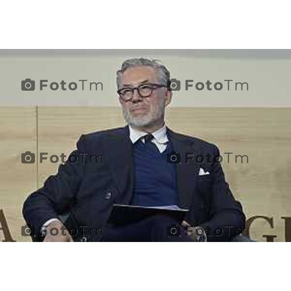 Tiziano Manzoni/Lapresse 9-2-2026 Bergamo convegno Gdf il nuovo Testo Unico della Finanza” da sx Dott. Marco Elio Rottigni, Direttore Generale dell’Associazione Bancaria Italiana,