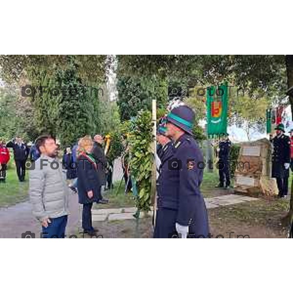 Tiziano Manzoni/LaPresse 10-02- 2026 Italia Cronaca Bergamo in memoria delle vittime delle Foibe omaggio al parco delle rimembranze alla Rocca