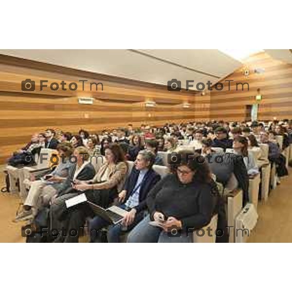 Tiziano Manzoni/LaPresse 11-2- 2026 Italia Cronaca BergamoUniversità degli studi di Bergamo 4 edizione di UniBgirls & STEM, un evento di sensibilizzazione al tema del divario di genere nell’ambito delle STEM (Science, Technology, Engineering and Mathematics)