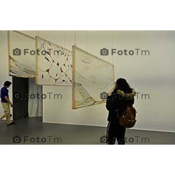 Tiziano Manzoni/LaPresse 12-02- 2026 Italia Cronaca Bergamo Bergamo inaugurazione della mostra Interscape L\'anteprima stampa GAMeC nelle foto le opere esposte