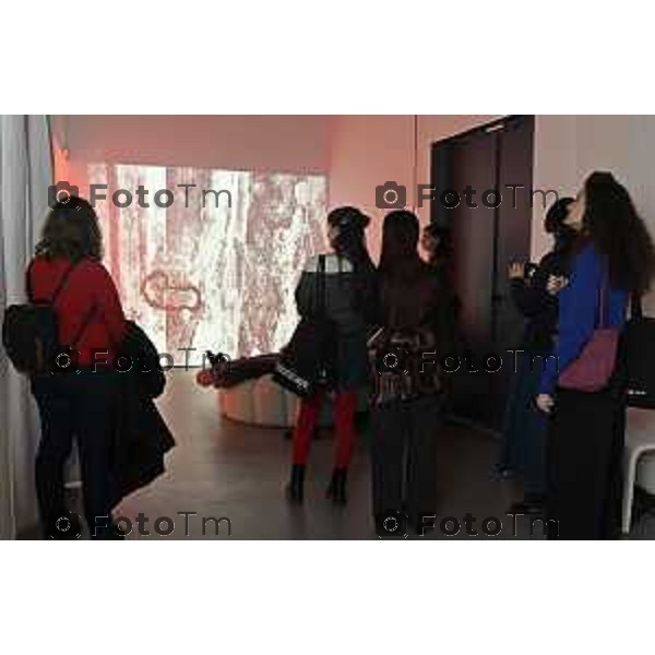 Tiziano Manzoni/LaPresse 12-02- 2026 Italia Cronaca Bergamo Bergamo inaugurazione della mostra Interscape L\'anteprima stampa GAMeC nelle foto le opere esposte