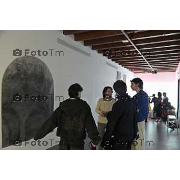 Tiziano Manzoni/LaPresse 12-02- 2026 Italia Cronaca Bergamo Bergamo inaugurazione della mostra Interscape L\'anteprima stampa GAMeC nelle foto le opere esposte