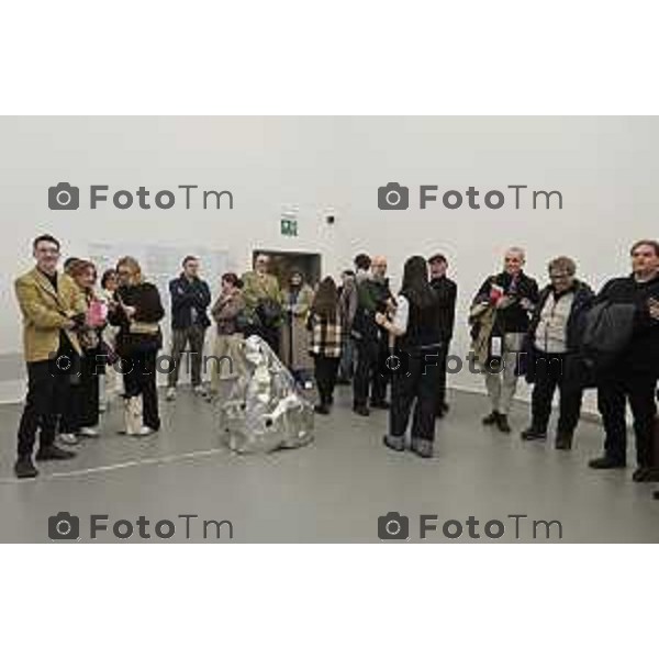 Tiziano Manzoni/LaPresse 12-02- 2026 Italia Cronaca Bergamo Bergamo inaugurazione della mostra Interscape L\'anteprima stampa GAMeC nelle foto le opere esposte