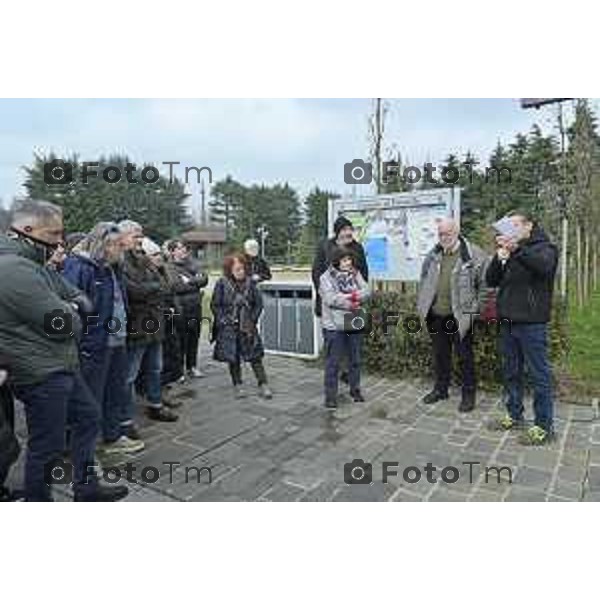 Tiziano Manzoni/LaPresse 12-02- 2026 Italia Cronaca Montello Bg protesta davanti al municipio contro l\'inceneritore voluto dalla Montello SPa