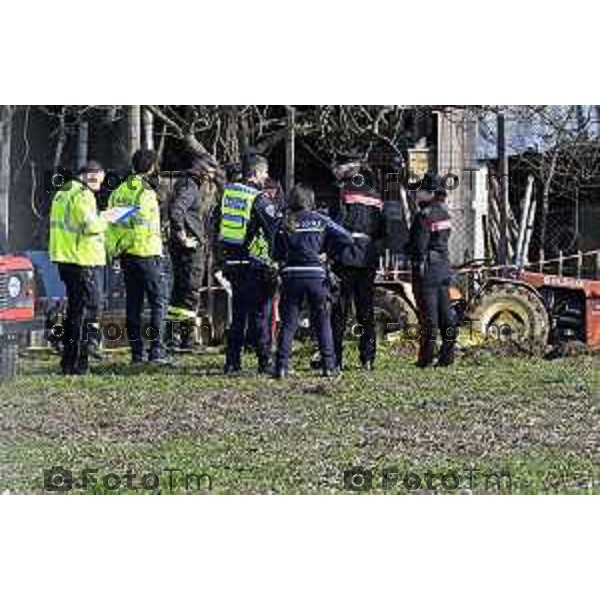 Protesta davanti al municipio contro inceneritore 18 Febbraio 2026 Bergamo Italia Giuseppe Viscardi, 66 anni, è morto poco dopo le 9.30 a Bonate Sotto, investito dal piccolo trattore che utilizzava per lavorare l’area adiacente a via Vivaldi. foto Tiziano Manzoni Lapresse