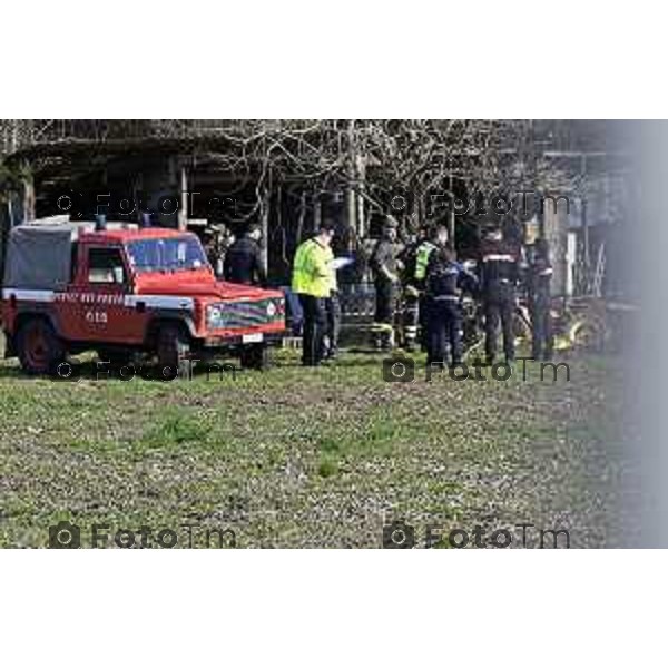 Protesta davanti al municipio contro inceneritore 18 Febbraio 2026 Bergamo Italia Giuseppe Viscardi, 66 anni, è morto poco dopo le 9.30 a Bonate Sotto, investito dal piccolo trattore che utilizzava per lavorare l’area adiacente a via Vivaldi. foto Tiziano Manzoni Lapresse