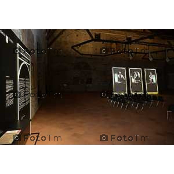 Bergamo I TAROCCHI DI DE ANDRÉ Accademia Carrara l\'accensione dell\'installazione video a cura di Studio Azzurro e un\'anticipazione della mostra Tarocchi. 19 Febbraio 2026 Italia foto Tiziano Manzoni Lapresse