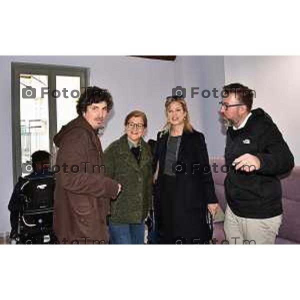 Bergamo La Corte Gentile ha aperto le porte. via San Bernardino 59 progetto di co-housing per over 65 Elena Carnevali e Marcella Messina in centro alla foto 21 Febbraio 2026 Bergamo Italia foto Tiziano Manzoni Lapresse