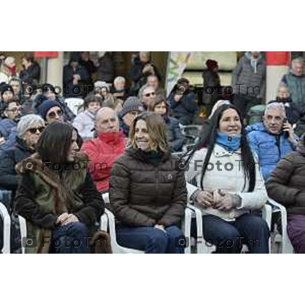 indimenticabili protagoniste della leggendaria Valanga Rosa, tratto indelebile e glorioso nella storia dello sci italiano – Claudia Giordani, Daniela Zini, Maria Rosa Quario, 12 Febbraio 2026 Selvino BG Italia foto Tiziano Manzoni Lapresse