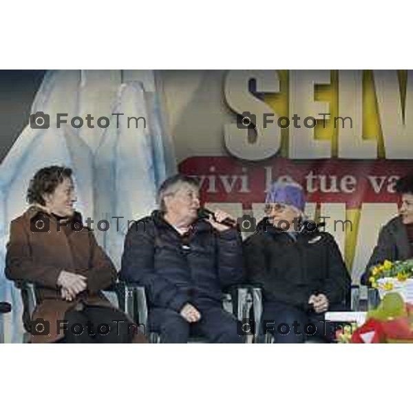 indimenticabili protagoniste della leggendaria Valanga Rosa, tratto indelebile e glorioso nella storia dello sci italiano – Claudia Giordani, Daniela Zini, Maria Rosa Quario, 12 Febbraio 2026 Selvino BG Italia foto Tiziano Manzoni Lapresse