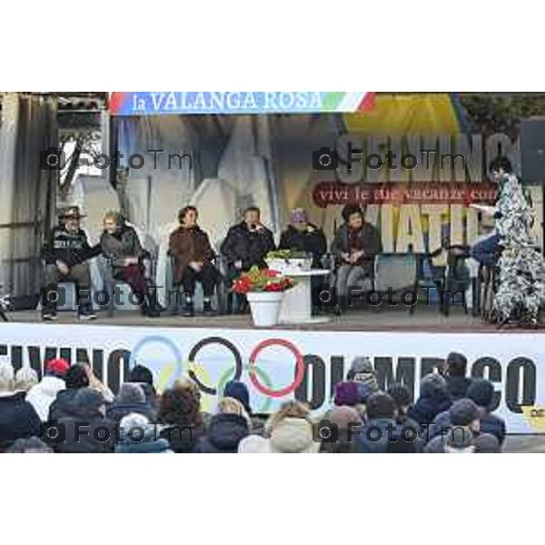 indimenticabili protagoniste della leggendaria Valanga Rosa, tratto indelebile e glorioso nella storia dello sci italiano – Claudia Giordani, Daniela Zini, Maria Rosa Quario, 12 Febbraio 2026 Selvino BG Italia foto Tiziano Manzoni Lapresse