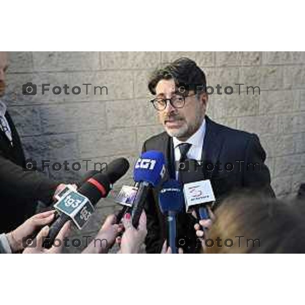 Bergamo. La Corte d’Assise ha condannato all’ergastolo Moussa Sangare per l’omicidio di Sharon Verzeni avvocato Luigi Scudieri che assiste la famiglia Verzeni 25 Febbraio 2026 Bergamo Italia foto Tiziano Manzoni Lapresse