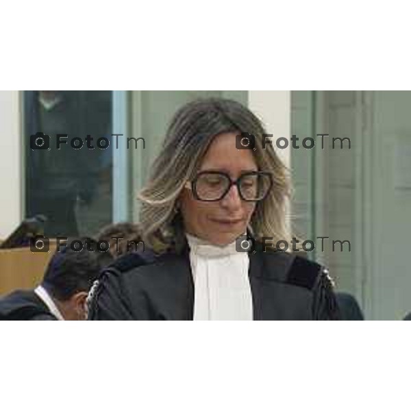 Bergamo. La Corte d’Assise ha condannato all’ergastolo Moussa Sangare per l’omicidio di Sharon Verzeni nella foto l\'avvocato Tiziana Bacicca nuovo legale di Sangare 25 Febbraio 2026 Bergamo Italia foto Tiziano Manzoni Lapresse