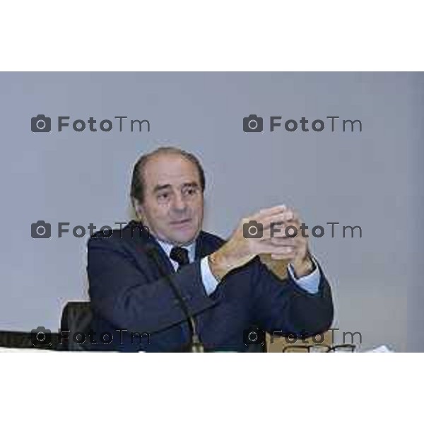 Bergamo e referendum Le ragioni del SI e del NO Confronto tra Antonio di Pietro e Maurizio Romanelli 26 Febbraio 2026 Bg Italia foto Tiziano Manzoni Lapresse