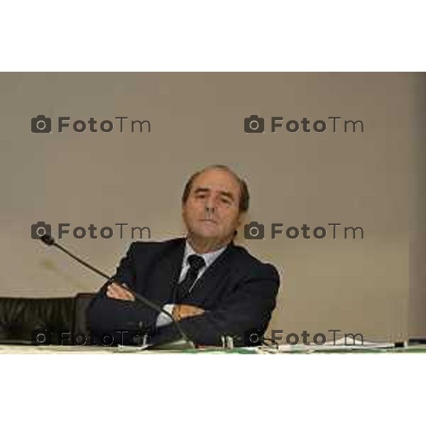 Bergamo e referendum Le ragioni del SI e del NO Confronto tra Antonio di Pietro e Maurizio Romanelli 26 Febbraio 2026 Bg Italia foto Tiziano Manzoni Lapresse