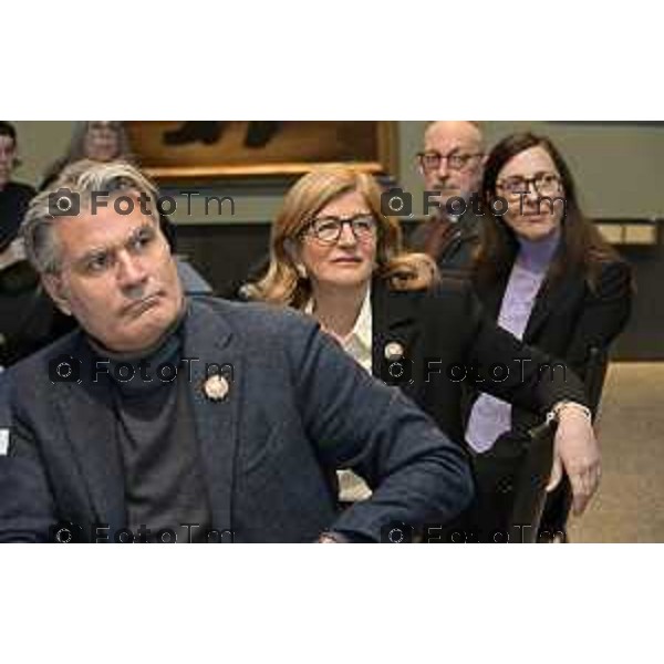 Bergamo dopo più di un secolo saranno riunite le 74 carte del mazzo Colleoni, conservate tra Accademia Carrara di Bergamo, The Morgan Library & Museum di NYC con Maria Luisa Pacelli Elena Carnevali Sergio Gandi 26 Febbraio 2026 bg Italia foto Tiziano Manzoni Lapresse