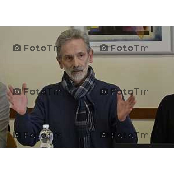 Bergamo CTE Ambito Territoriale Sociale Valle Imagna - Villa d\'Almè presentazione dell\'appartamento per giovani Care Leavers, nella foto intervento di Gianantonio Farinotti 26 Febbraio 2026 Bergamo Italia foto Tiziano Manzoni Lapresse
