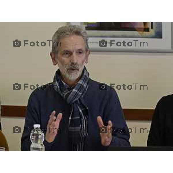Bergamo CTE Ambito Territoriale Sociale Valle Imagna - Villa d\'Almè presentazione dell\'appartamento per giovani Care Leavers, nella foto intervento di Gianantonio Farinotti 26 Febbraio 2026 Bergamo Italia foto Tiziano Manzoni Lapresse