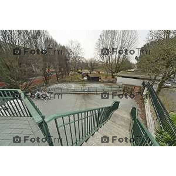 Bergamo visita cantiere Piscine Italcementi con Assessore Valesini, 28 Febbraio 2026 Bergamo Italia foto Tiziano Manzoni Lapresse