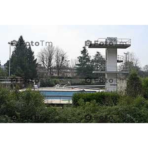 Bergamo visita cantiere Piscine Italcementi con Assessore Valesini, 28 Febbraio 2026 Bergamo Italia foto Tiziano Manzoni Lapresse