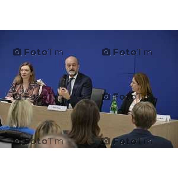 Bergamo Università inaugurazione polo multifunzionale di via F.lli Calvi, 10, destinato a diventare un punto di riferimento per la vita accademica e per i servizi agli studenti nel centro cittadino.Il rettore Cavallieri 3 Marzo 2026 Bergamo Italia foto Tiziano Manzoni Lapresse