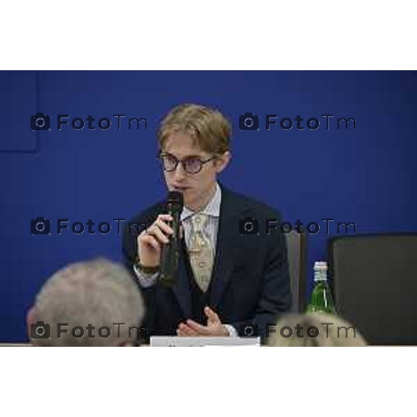 Bergamo Università inaugurazione polo multifunzionale di via F.lli Calvi, 10, destinato a diventare un punto di riferimento per la vita accademica e per i servizi agli studenti nel centro cittadino. Davide Liomnta 3 Marzo 2026 Bergamo Italia foto Tiziano Manzoni Lapresse