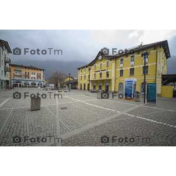 Tirano, Valtellina Sondrio Lavori ristrutturazione stazione ferroviaria rfi Olimpiadi 2026 2 Marzo 2026 Bergamo Italia foto Tiziano Manzoni Lapresse