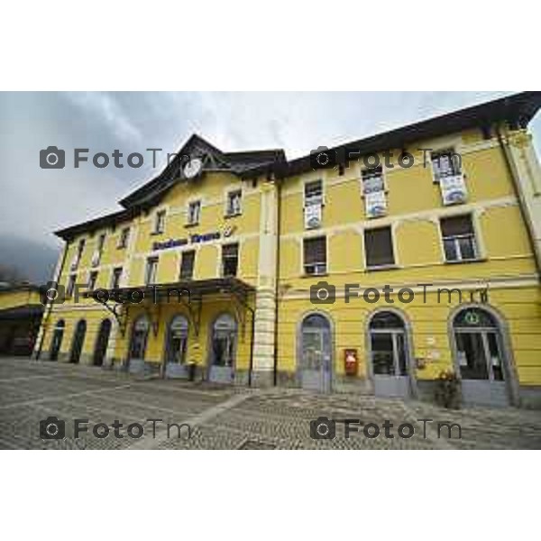 Tirano, Valtellina Sondrio Lavori ristrutturazione stazione ferroviaria rfi Olimpiadi 2026 2 Marzo 2026 Bergamo Italia foto Tiziano Manzoni Lapresse
