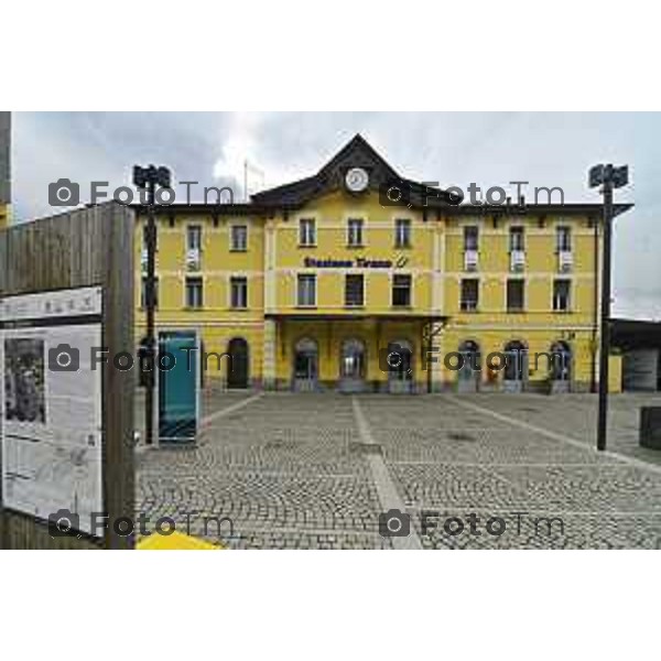 Tirano, Valtellina Sondrio Lavori ristrutturazione stazione ferroviaria rfi Olimpiadi 2026 2 Marzo 2026 Bergamo Italia foto Tiziano Manzoni Lapresse